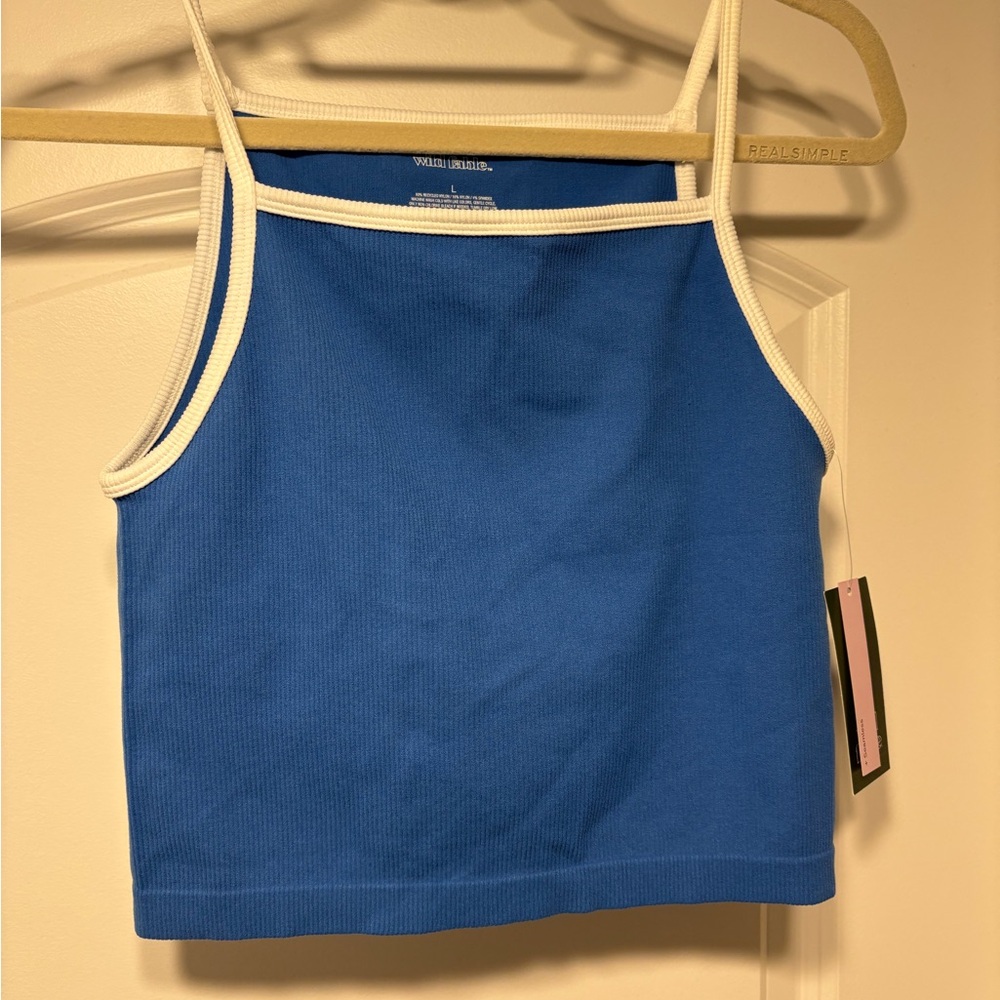 Brandy Melville Royal Blue Camisole with White Edging